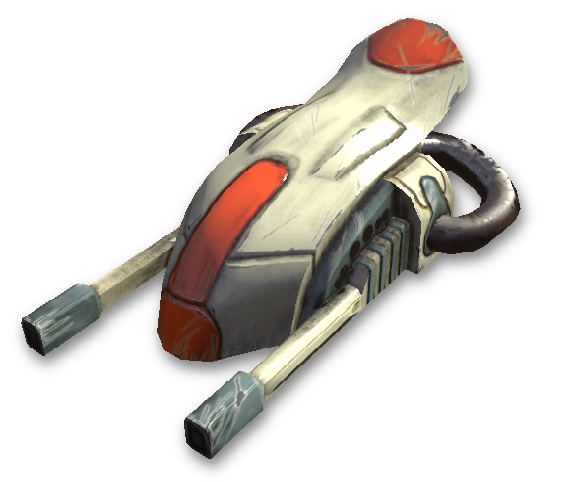 Screenshot of a work in progress space ship.