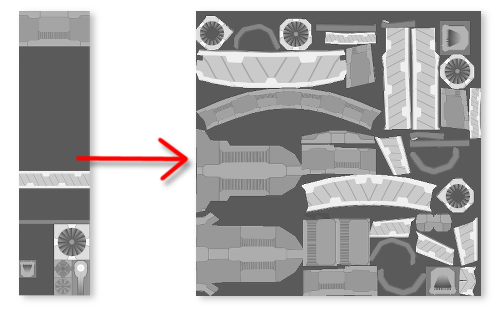 Picture of transfer UVWs.